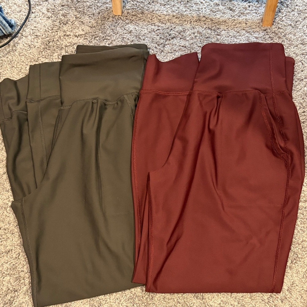 Olive and Burgundy old navy power soft
